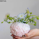 Hydrangea Ceramic Vase Axyaa Decor Artificial Floral Desk Decoration Room Aesthetic