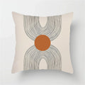 Axyaa Geometric Pattern Blue & White Cushion Cover for Home, Car, Sofa & Living Room