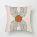 Axyaa Geometric Pattern Blue & White Cushion Cover for Home, Car, Sofa & Living Room