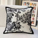 Axyaa Forest Nordic Style Cream Oil Painting Cushion for Modern Luxury Living Room