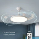 Axyaa Electric Fan Ceiling With LED Light & Remote Control - Modern Home Chandelier