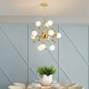 Axyaa Nordic Dandelion Pendant Light, Gold Plated Iron, Creative Living Room Lighting