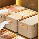 Axyaa Clothes Organizer: Large Capacity Wardrobe Storage Box for Pants, Jeans, Underwear, Socks
