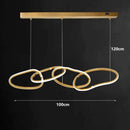Axyaa Modern Ceiling Chandelier | Dining Room Hanging Light Fixture | Indoor Pendant Lamps