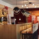Axyaa Modern Art Chandelier in Gold, Silver, Black, or White for Dining or Bar