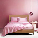 Axyaa Luxury Satin Bed Sheet Set: Queen/King Size Solid Silky Bed Linen Set