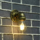 Axyaa Industrial Iron Pipe Wall Sconce for Bedroom, Bar, Restaurant, and Cafe