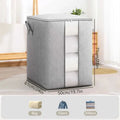Axyaa Clothes Storage Bag: Quilt Organizer Box with Handle - Home Pillow Blanket Wardrobe Organizer