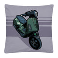 Axyaa Motorcycle Cartoon Plush Pillowcase Home Sofa Car Decor 45x45 cm