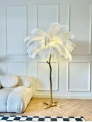 Axyaa Nordic Feather LED Floor Lamp for Internet Celebrities and Home Decor