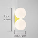 Axya Nordic Double Ball Glass Wall Lamp for Elegant Home Decor