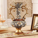 Axyaa Retro Resin Vase: Home Table Decor Ornaments for Livingroom, Hotel, Club