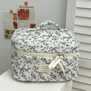 Axyaa Floral Cosmetic Bag Set - 3pcs Portable Toiletry Organizer for Women