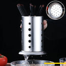 Axyaa Stainless Steel Cutlery Storage Rack - Kitchen Organizer Cage