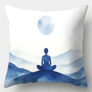 Axyaa Zen Meditation Style Pillowcase Set - 17.7" x 17.7"