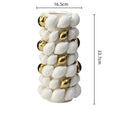 Axyaa Fruit Shape Gold Ceramic Vase - Creative Handicraft Home Decoration Accessory