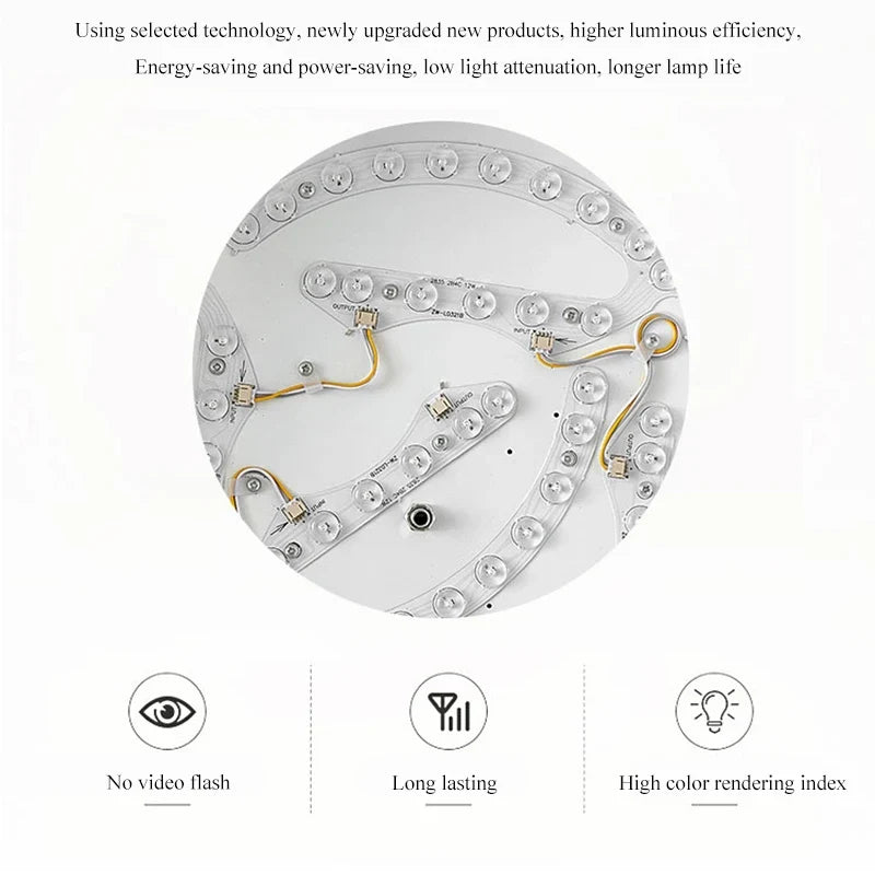 Axyaa Luxury LED Dual Purpose Chandelier for Dining Room, Bedroom, and Living Room