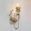 Axyaa Solid Wood Wall LED Iron Mounted Wall Lamps