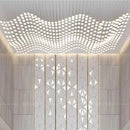 Axyaa Acrylic Hanging Chandelier LED Pendant Light for Living Room & Hotel