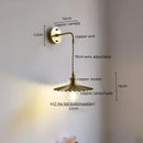 Axyaa Copper LED Wall Light: Modern Nordic Lamp for Dining, Bathroom, Bedroom