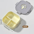 Axyaa Divided Lunch Box: Portable, Leak-proof, Microwave Safe Food Container