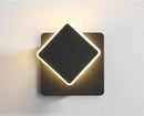 Axyaa Rotatable LED Wall Lamp Square Black White Metal 6W Sconce