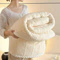 Axyaa Knitting Velvet Throw Blanket: Lightweight, Warm, All Season Solid Color Plaid