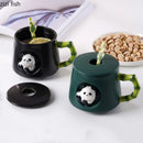 Axya 400ml Panda Ceramic Water Cup Cover Milk Mug Coffee Mug Festival Gift
