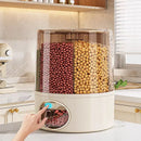 Axyaa Rotating Rice & Grain Storage with Measuring Cylinder and Sealed Lid