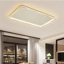 Axyaa Ultra Thin LED Ceiling Light: Modern Rectangular Living Room Lighting Fixtures