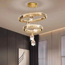 Axyaa Crystal Chandelier Pendant Light for Luxury Living and Dining Room