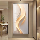 Axyaa Modern Abstract Mural Lamp Entrance Hanging Painting
