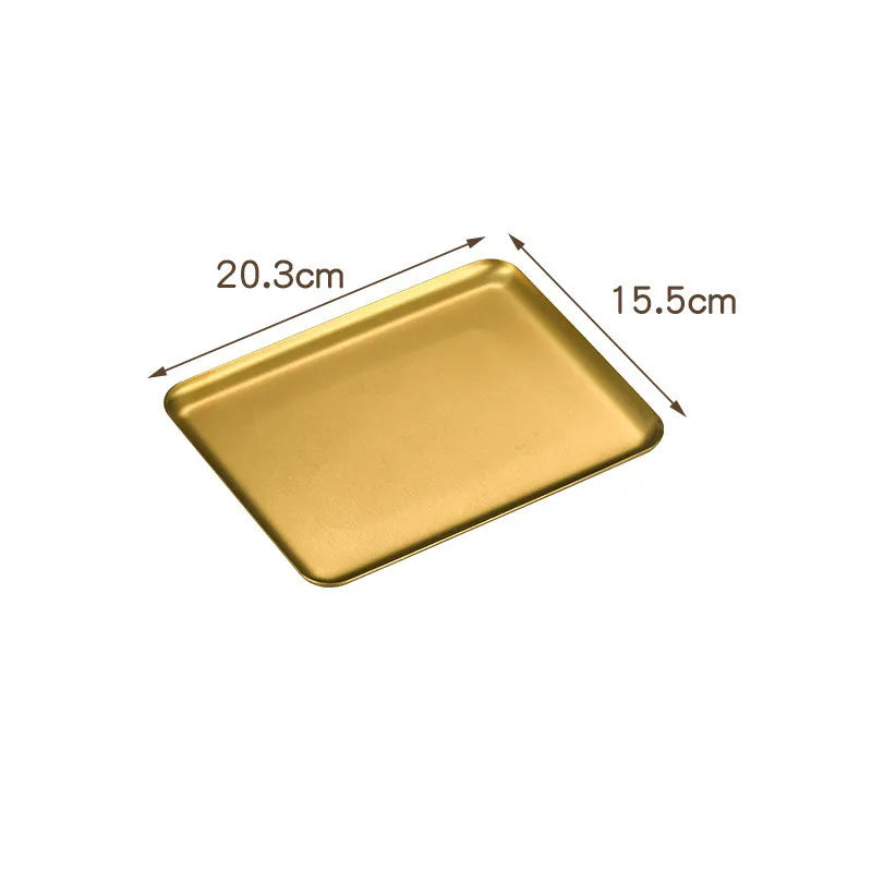Axyaa Stainless Steel Non-Stick Baking Tray for Food Storage and Cooking