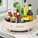 Axyaa 360° Rotating Kitchen Storage Tray for Spice Jars Snacks Cosmetics Organizer