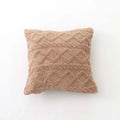 Axyaa Geometric Short Plush Pillow Cover Set for Living Room Sofa