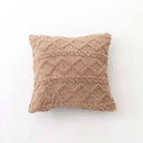 Axyaa Geometric Short Plush Pillow Cover Set for Living Room Sofa