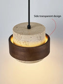 Axyaa Walnut LED Pendant Kitchen Island Light Bar Restaurant Fixture