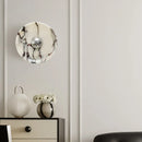 Axyaa Pull Chain LED Wall Lamp with Bulgari Stone Shade.