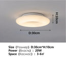 Axyaa Nordic White LED Chandelier: Round Italian Designer Pendant Light for Home Decor