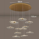 Axyaa Crystal Chandelier Stair Pendant Lamp Living Room Interior Lighting