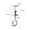 Stainless Steel Backpack Hooks for School and Office Desktop Organization by Axyaa