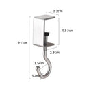 Stainless Steel Backpack Hooks for School and Office Desktop Organization by Axyaa