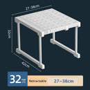 Axyaa Closet Stackable Tension Shelf Organizer Kitchen Cabinet Wardrobe Rack