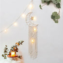 Bohemian Moon Dream Catcher With or Without Light, Macrame Dreamcatcher for Home Decor by Axyaa
