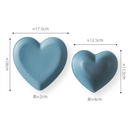Axyaa Love Heart Ceramic Plate Breakfast Bowl Set Kitchenware