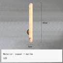 Axyaa Marble Copper Wall Sconce for Bedroom Parlor & Bathroom