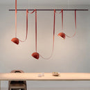 Axyaa Leather Pendant Light: Modern Villa Chandelier for Home, Office, and Shop