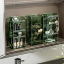 Axyaa Makeup Shelf Organizer Clear Vertical Jewelry Display Stand