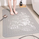Axyaa Large Non-slip Safety Bath Mat with Suction Cups and Foot Massage
