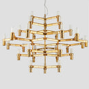 Axyaa Modern Luxury Metal Pendant Chandelier LED Indoor Light Fixture